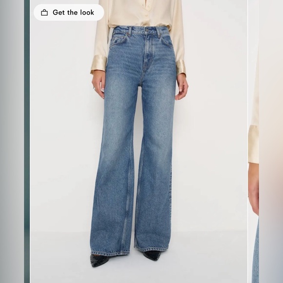 Reformation Cary High Rise Wide Leg Jeans